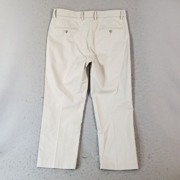 Dockers khaki chino pants men's 34x25 beige cotton Flex stretch preppy retro - Picture 6 of 11